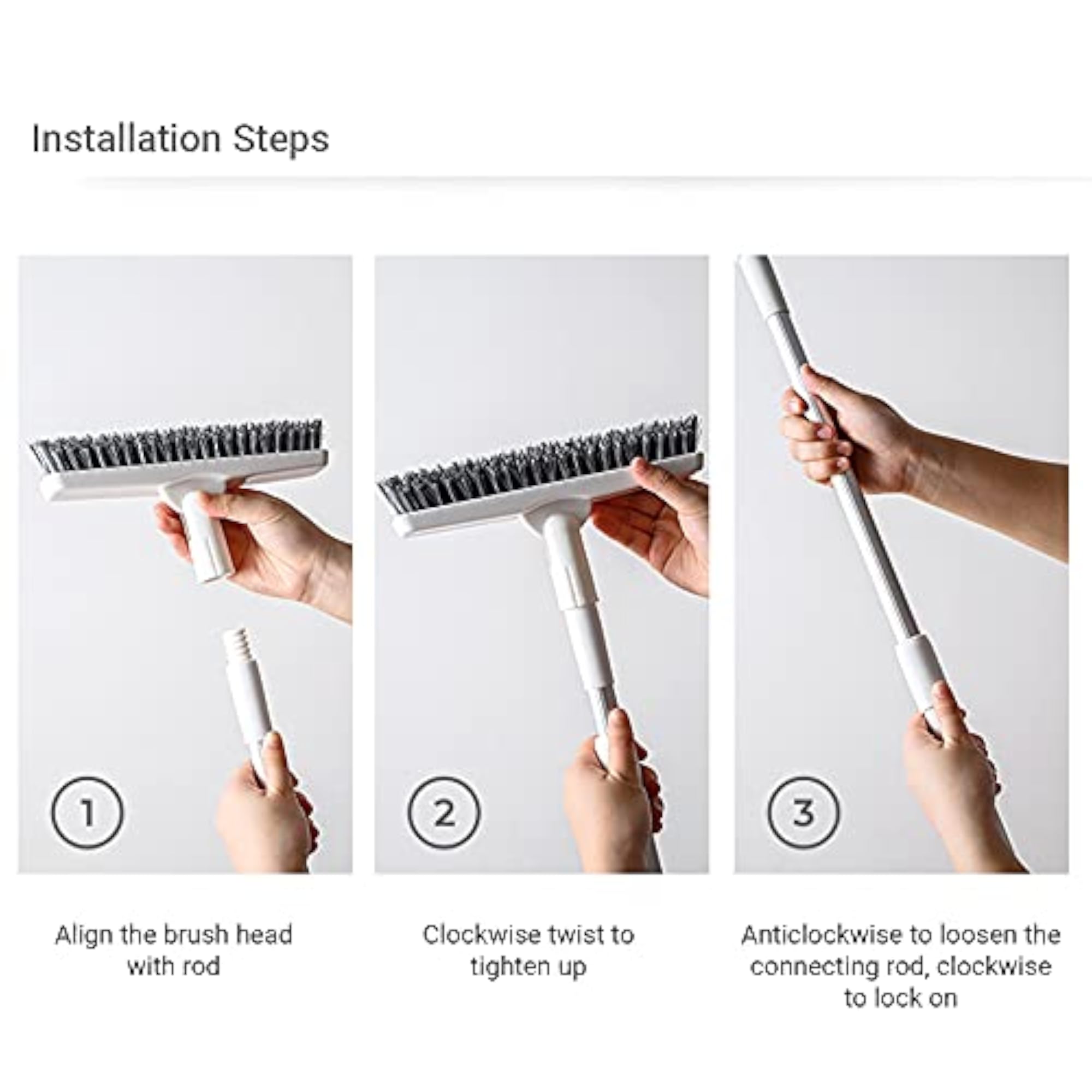 Extension-Type Nonslip Long Handled Scrub Brush